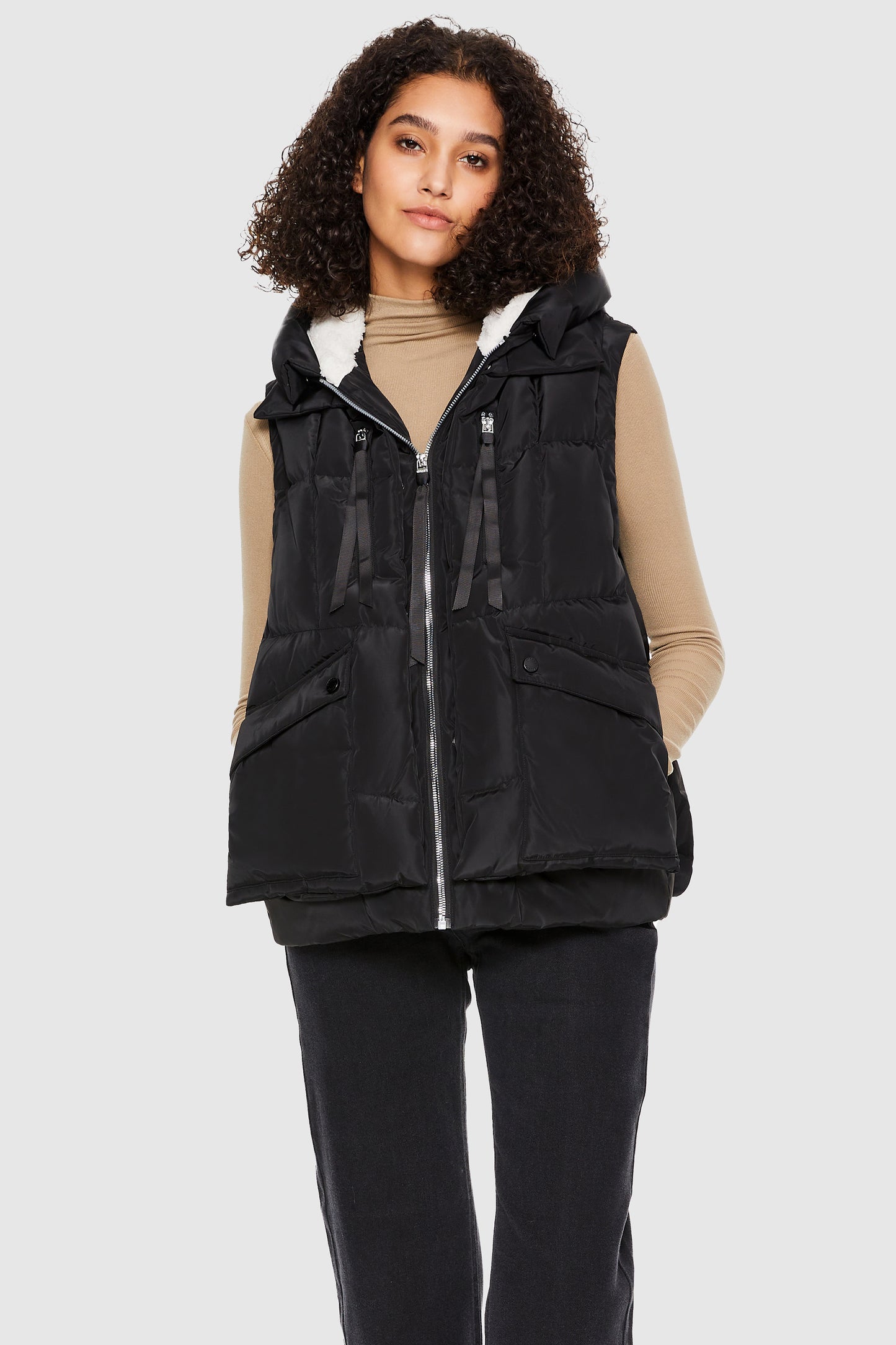 Casual Cropped Winter Down Vest