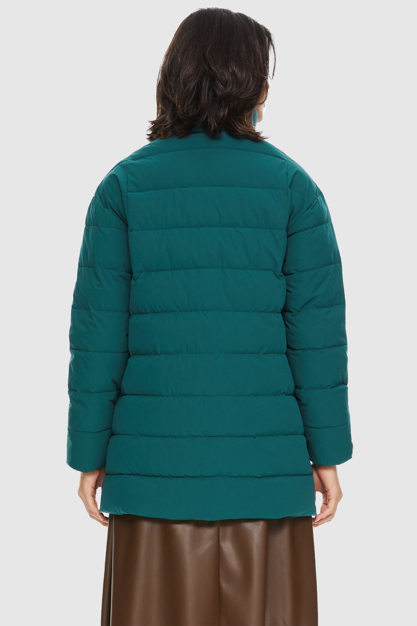 Quilted Mid-Length Coat