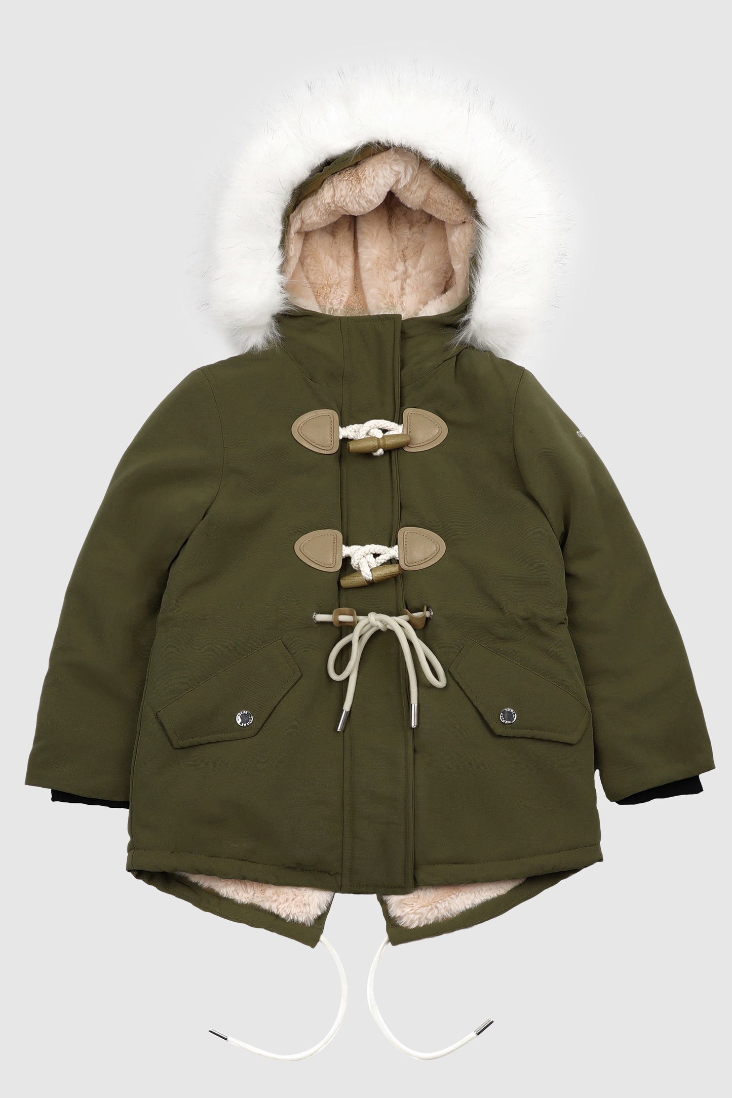 Fleece Lined Winter Coat with Hood