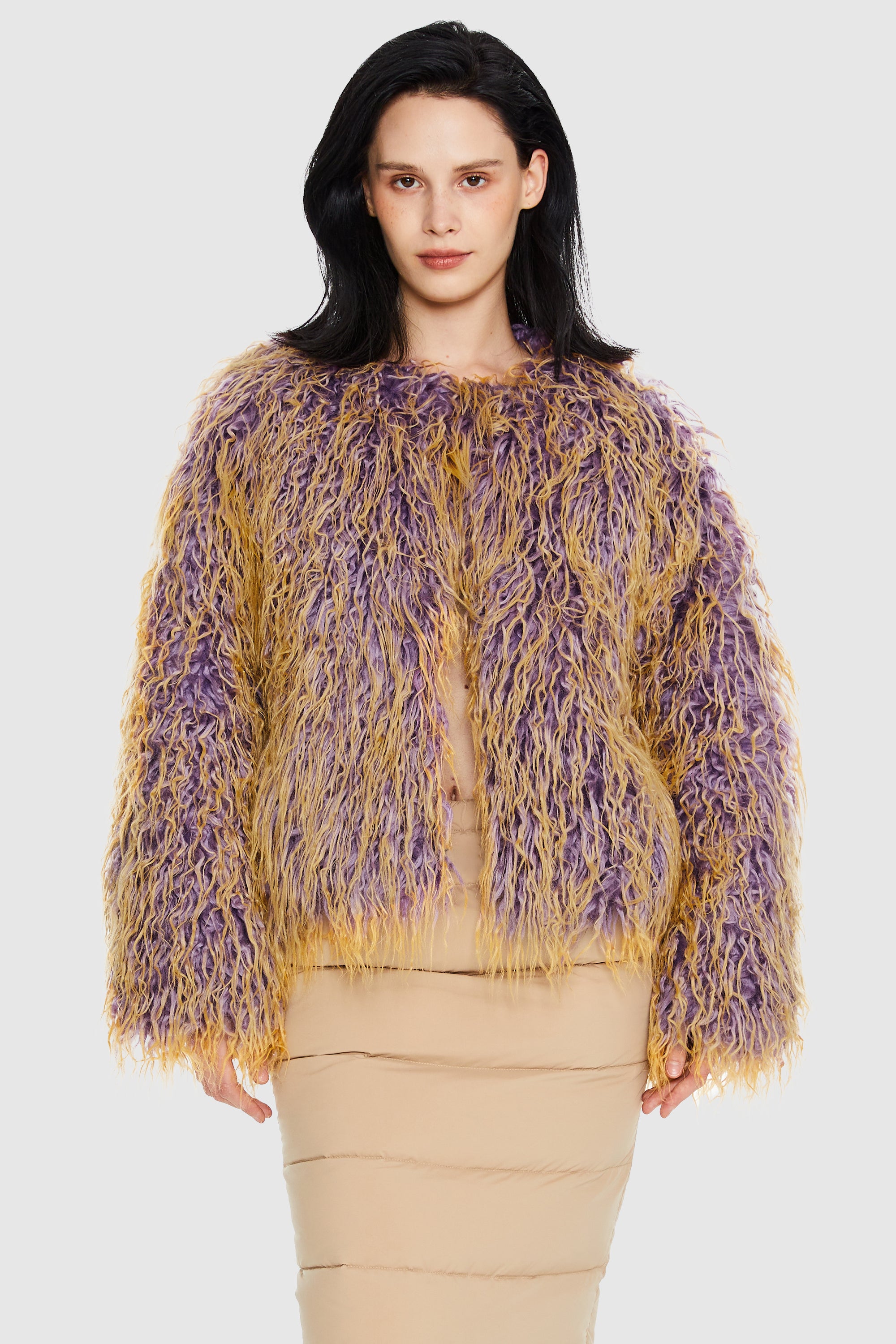 Puff-O O-Lab Winter Shaggy Jacket - Two-Color Gradient