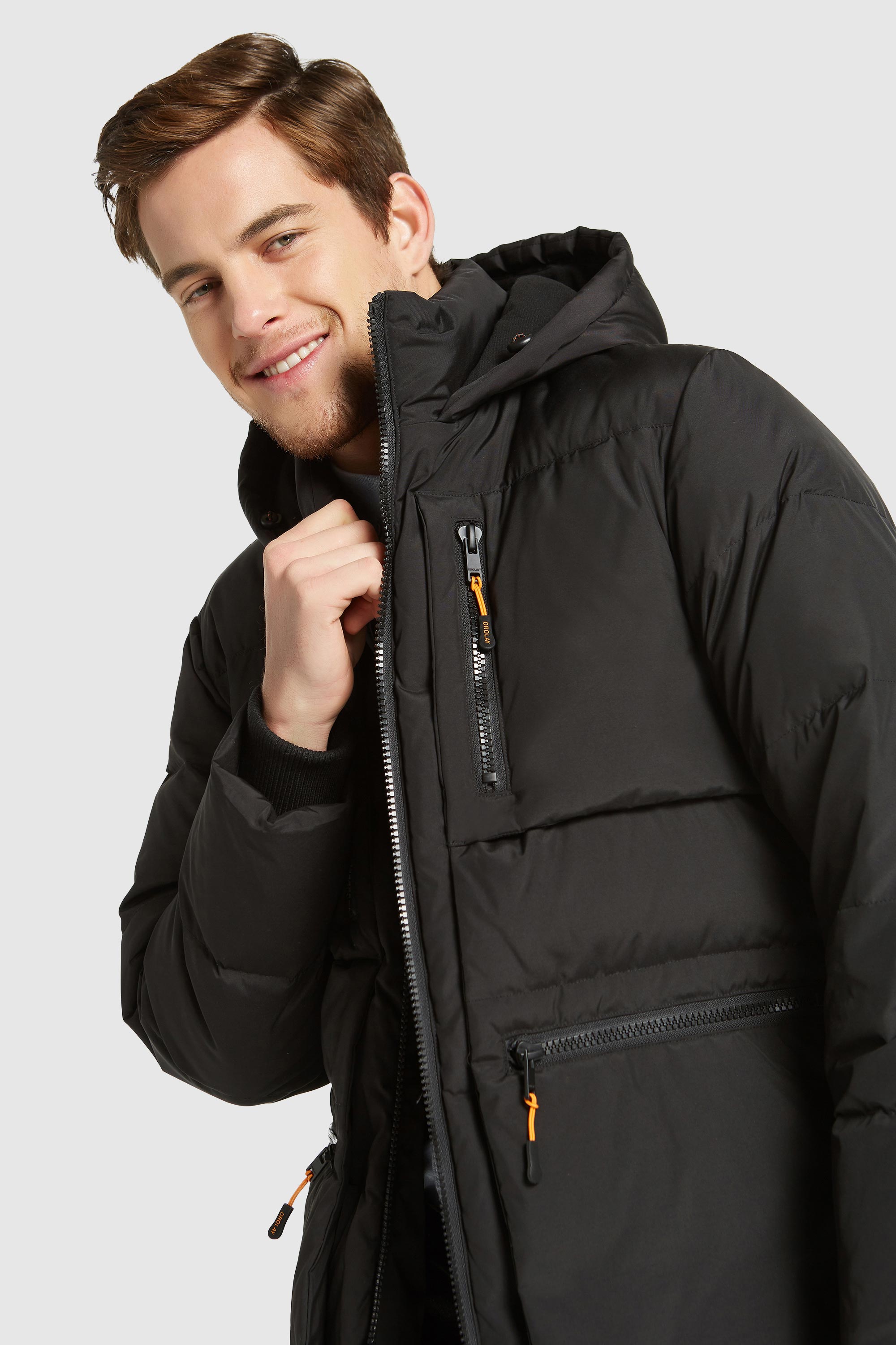 092 Universe Classics Hooded Thickened Windproof Down Jacket