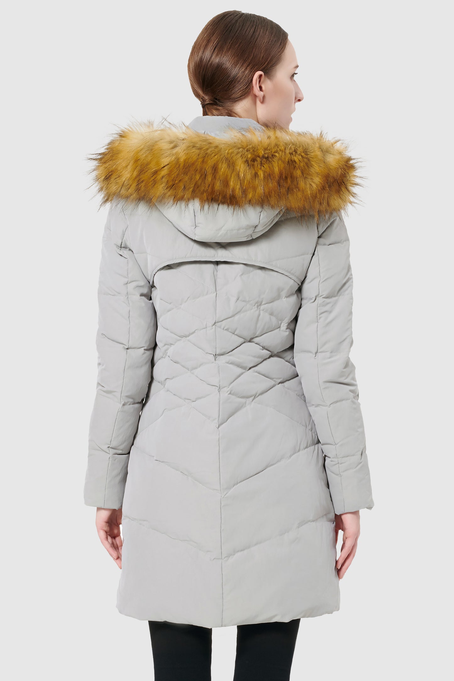 Diamond Quilted Winter Down Coat