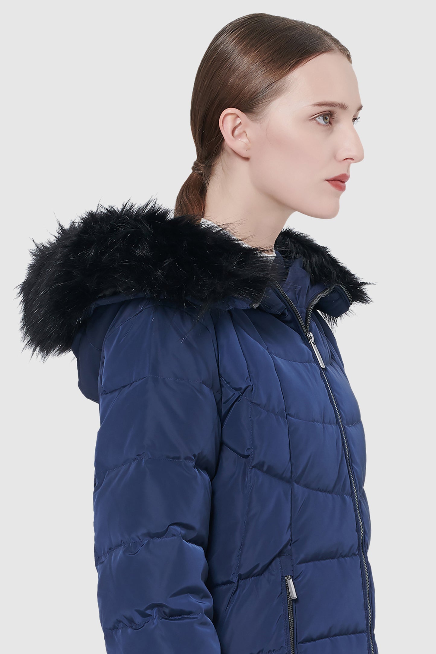 Maxi Thickened Hooded Down Jacket