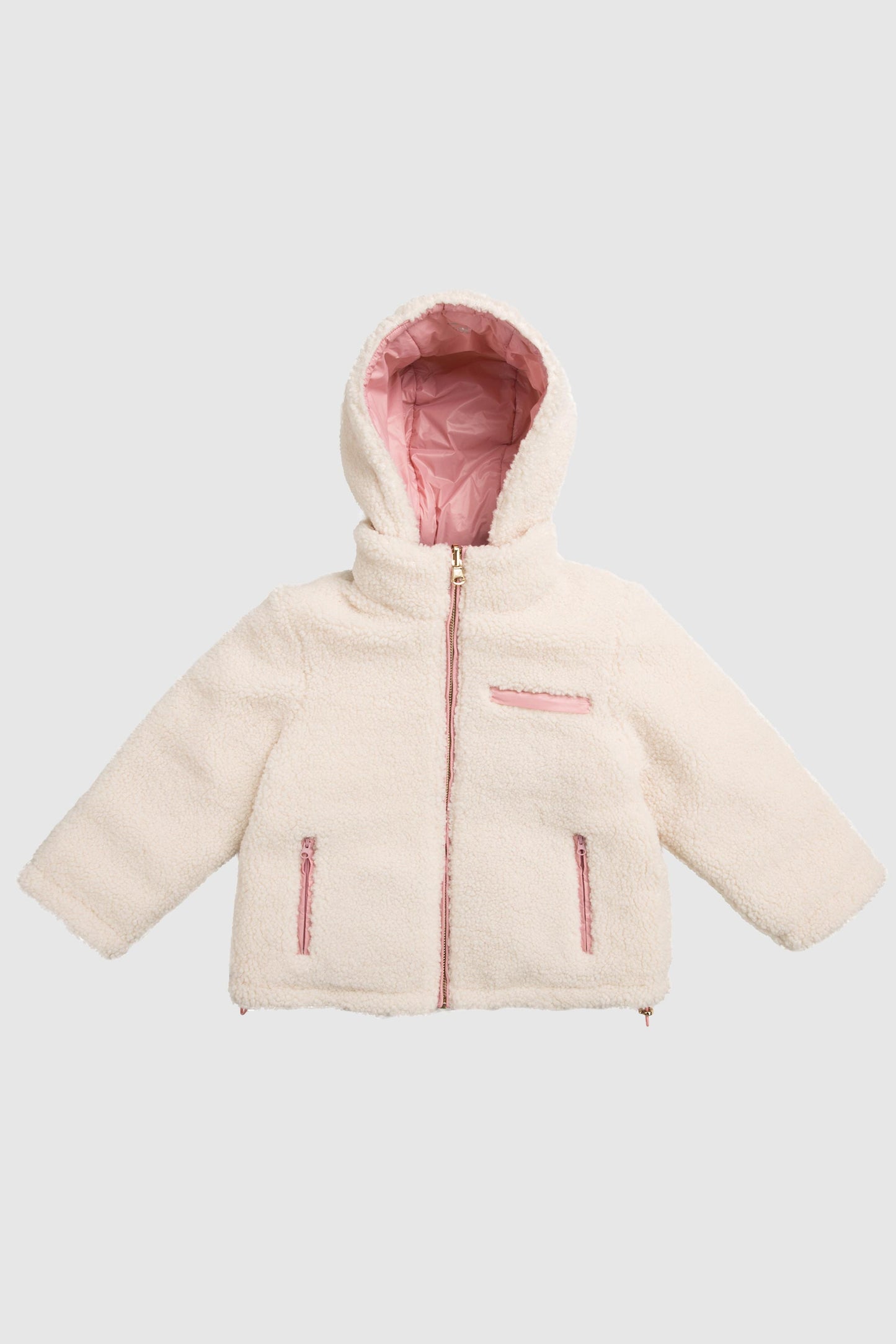 Fleece Down Warm Hooded Puffer Jacket