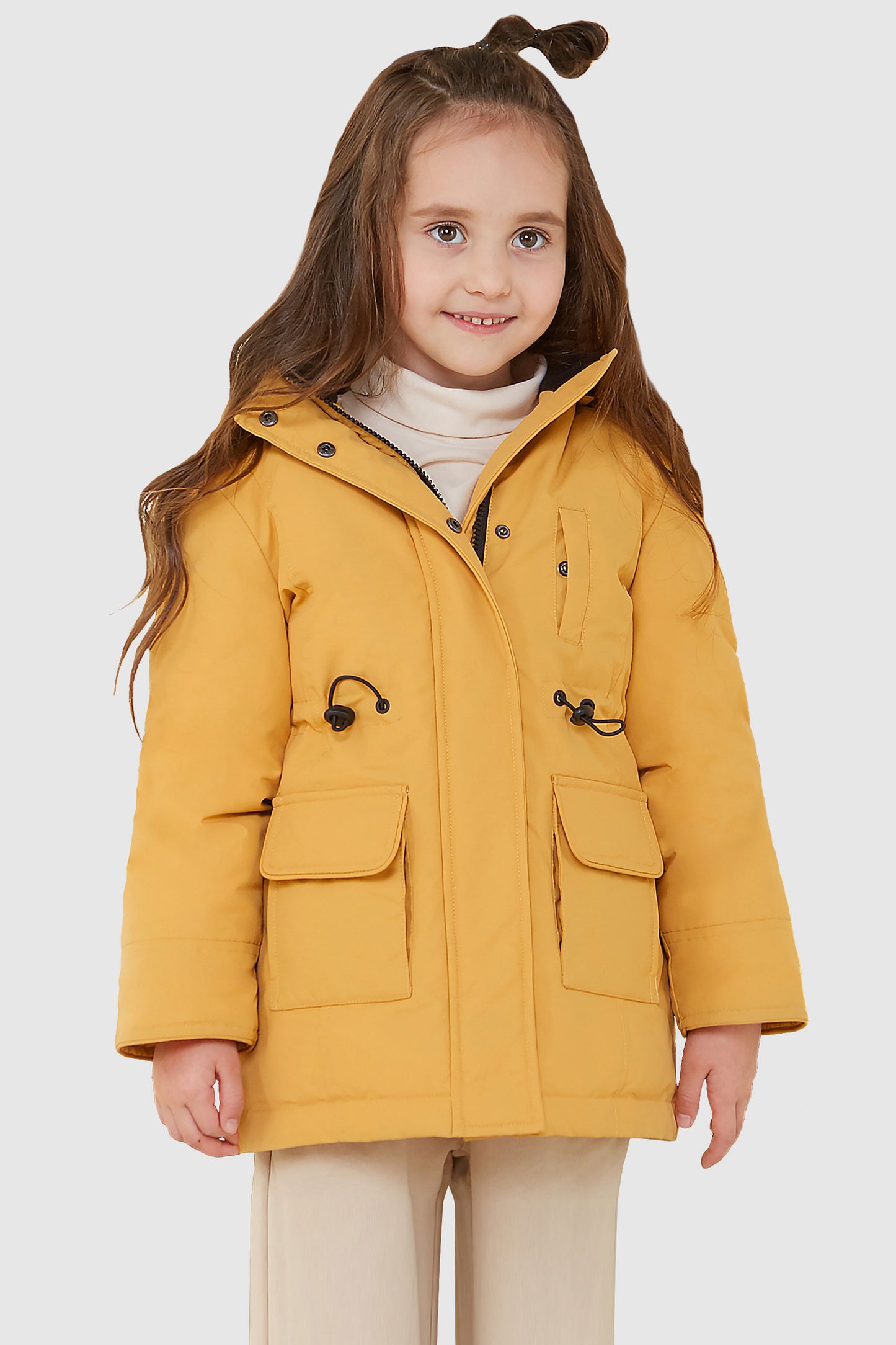 Children's Warm Down Quilted Hooded Jackets